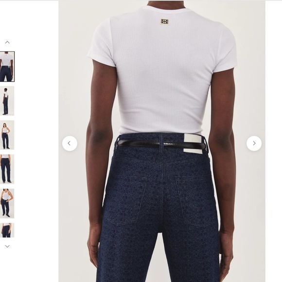 NWT - Dr Monogram No.6 High Waist Straight Denim - Size: W24 Tall - Picture 4 of 7